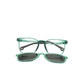 HARINA Kids - HT19970 Transparent Green and Grey CLIP-ONHARINA