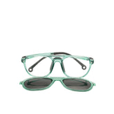 HARINA Kids - HT19971 Transparent Green and Grey CLIP-ON