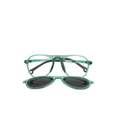 HARINA Kids - HT19972 Transparent Green and Grey CLIP-ON
