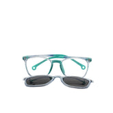 HARINA Kids - HT19972 Clear and Turquoise CLIP-ON